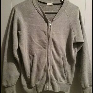 Brandy Melville Gray bomber jacket